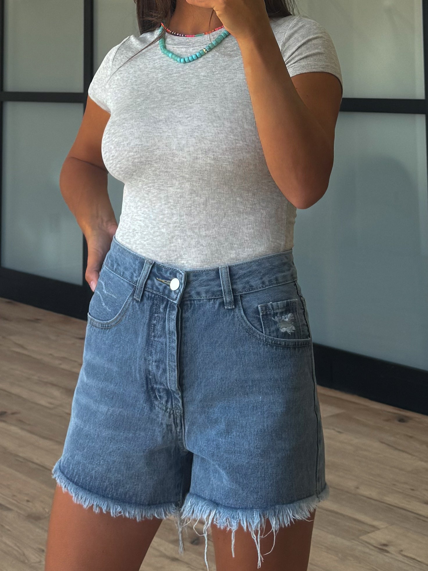 【KOOLOSET】Doyle Washed Bermuda Denim Conley Denim Shorts | Dark Wash | +Plus Available – Shop Talulah