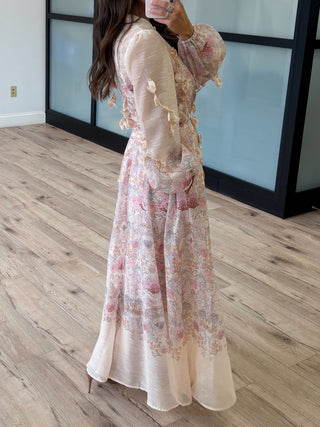 Amour Blooms Floral Maxi Dress