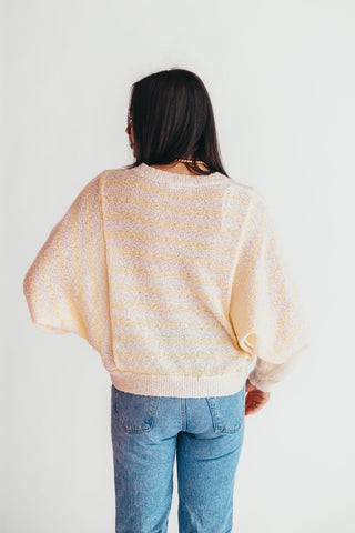 Juniper Stripe Knit Sweater | Lemon | +Plus Available