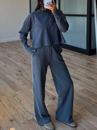 Clarity Long Sleeve + Pants Set | Smoky Blue