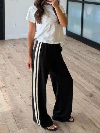 Varsity Butter Soft Active Pants | Black | RESTOCK