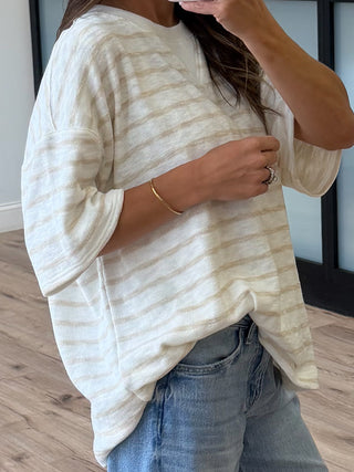 Boat Day Boyfriend Tee | Sand