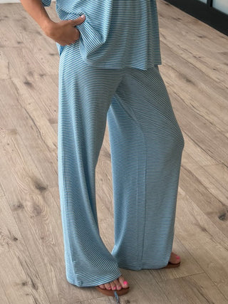 On Repeat Stripe Lounge Pants | Sky