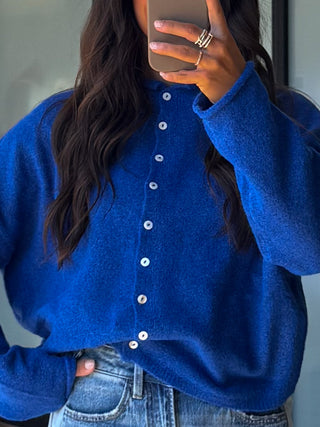 Isla Cardigan | Cobalt | RESTOCK