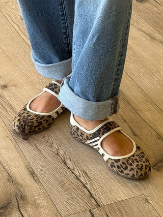 Leopard Mary Jane Sneakers