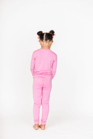 Kids Pink Poppy Pajama Set | Tiny Talulah
