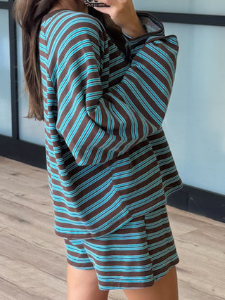 Perfectly Aligned Raglan Pullover | Cocoa Teal