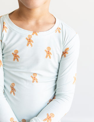 Kids Gingerbread Joy Pajama Set | Blue | Tiny Talulah