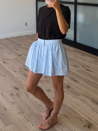Perfect Spot Cotton Skort