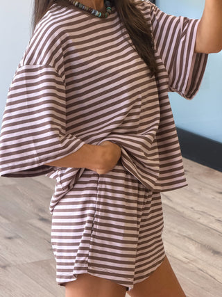 In The Air Lounge Shorts | Pink Ganache