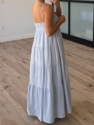 Carried Away Maxi Dress | Light Blue