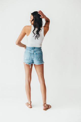 Modest Tank Bodysuit | White