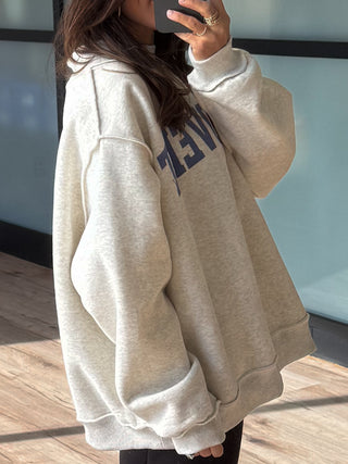 "INTROVERT/EXTROVERT" Mock Neck Sweatshirt