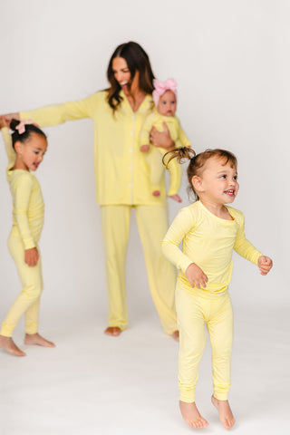 Kids Lemon Pajama Set | Tiny Talulah
