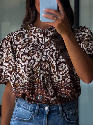Copacabana Puff Sleeve Blouse | Earthbound