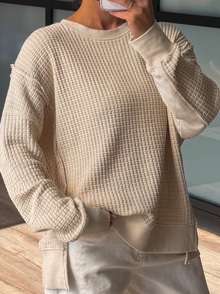 Off Hours Thermal Pullover | Oat