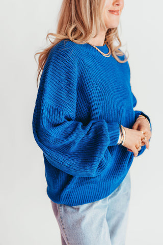 Jordy Knit Sweater | Cobalt