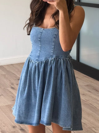 Kallea Denim Dress | Light Wash