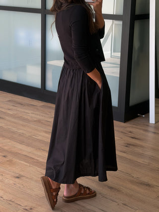 Simply Put Cardigan + Skirt Set