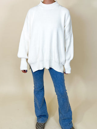 Bookclub Oversized Sweater | Ivory | +Plus Available | RESTOCK