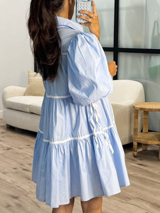 Whisked Away Tiered Dress | Blue | FINAL SALE