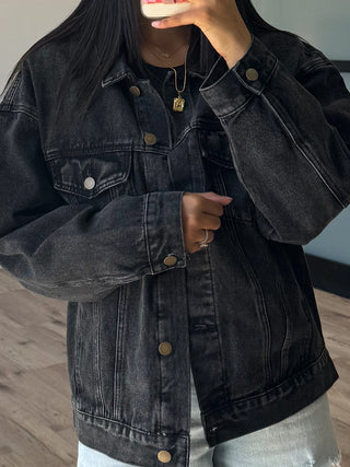 Throw On + Go Denim Jacket | Washed Black | +Plus Available | RESTOCK