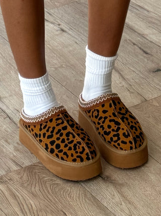 Tazza Platform Slide | Leopard