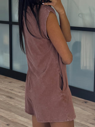 Let It Go Romper | Clay