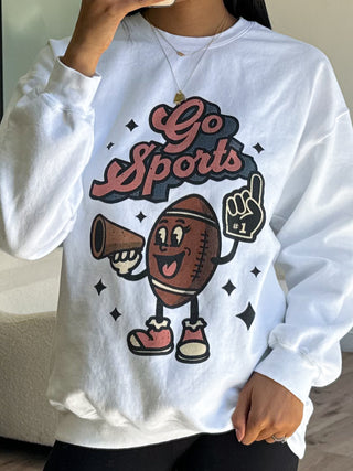 "Go Sports" Graphic Sweatshirt | +Plus Available