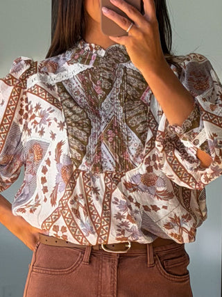 Saffron Patchwork Blouse