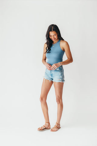 Modest Tank Bodysuit | Slate