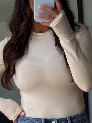 Aligned Long Sleeve | Cream