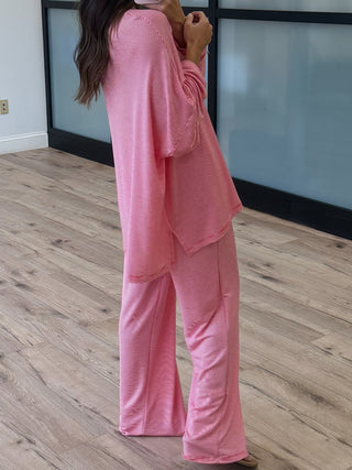 Sunday Soft Stripe Set | Cherry | +Plus Available