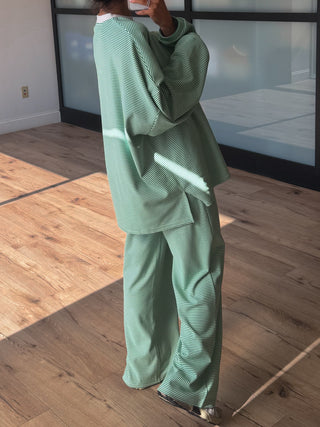 Just Lounging Knit Pullover | Jade | RESTOCK