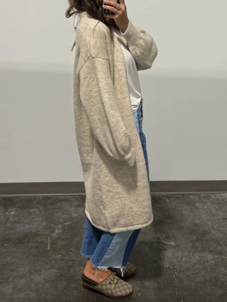 On The Daily Cardigan | Oatmeal | +Plus Available