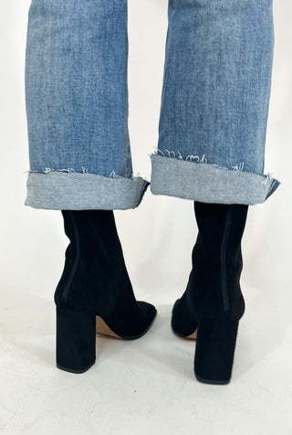 Jolie Faux Suede Bootie | Black | FINAL SALE