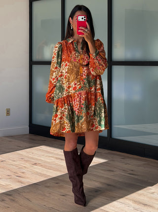 Pinecrest Patchwork Dress