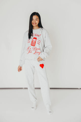 Pixel Heart Graphic Sweatpants | +Plus Available | PRE-ORDER