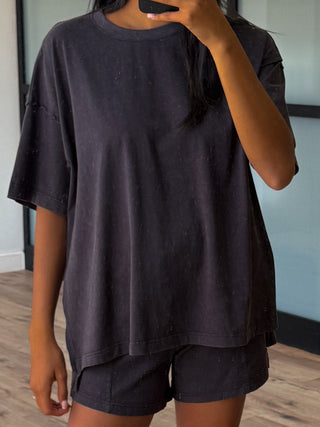 Days End Cotton Tee | Black | +Plus Available | RESTOCK