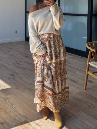 Meadowlore Tiered Skirt | Golden Harvest