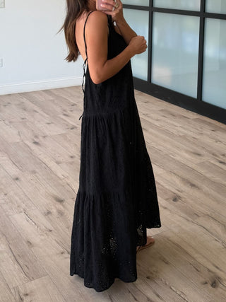Nightfall Eyelet Maxi Dress