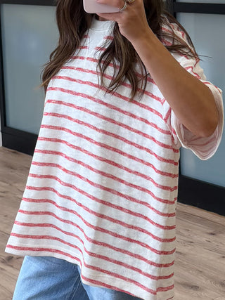 Boat Day Boyfriend Tee | Red