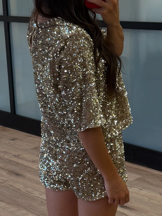 All The Shine Sequin Top