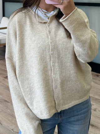 Isla Cardigan | Oat | RESTOCK