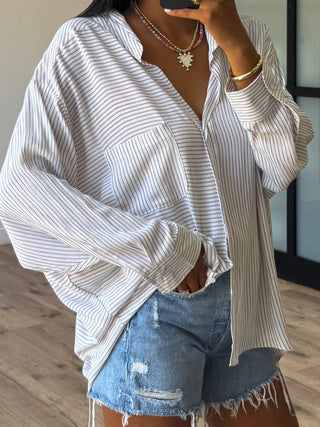 Mix Stripe Blouse | RESTOCK