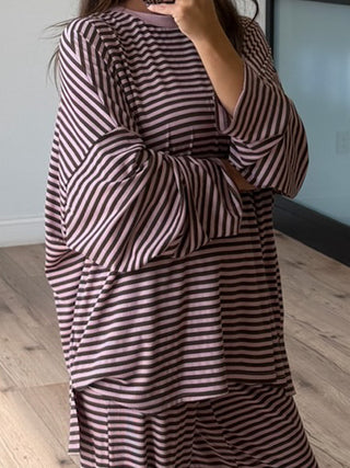 Rest Mode Ribbed Pullover | Mocha Rose