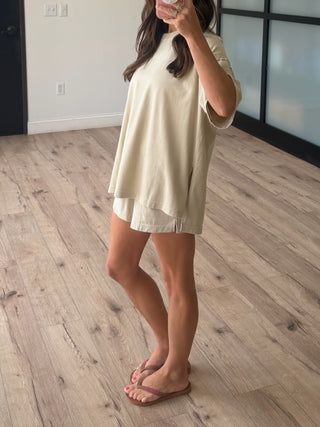 Field Day Tee + Shorts Set | Oat