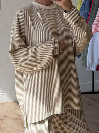 Just Lounging Knit Pullover | Natural | RESTOCK