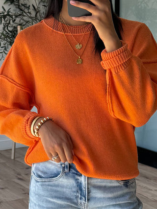 Bistro Knit Sweater | Pumpkin