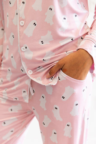 Hey Boo Pajama Set | Pale Pink | +Plus Available | FINAL SALE